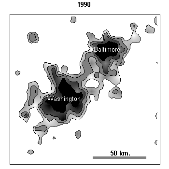 labeled contour plot 1990